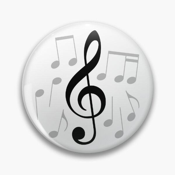 Item preview, Music lover's G-clef / treble clef with music notes designed and sold by ClickForMore.
