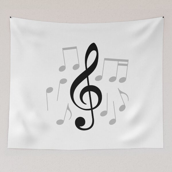 Item preview, Music lover's G-clef / treble clef with music notes designed and sold by ClickForMore.