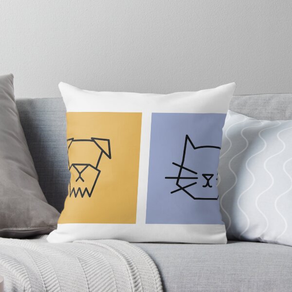 Item preview, Minimal Dog Cat Rabbit Bird Block Design designed and sold by ChangosMangos.