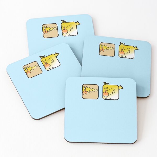 Item preview, Easter Chicklings Retro Square Squicklings Powder Blue designed and sold by Quooki.