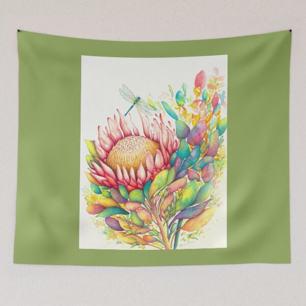 Item preview, Protea & Dragonfly designed and sold by artofealain.