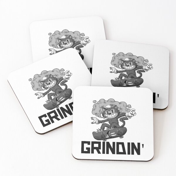Item preview, Skateboarding Cat Grinding designed and sold by NoelNimmad.