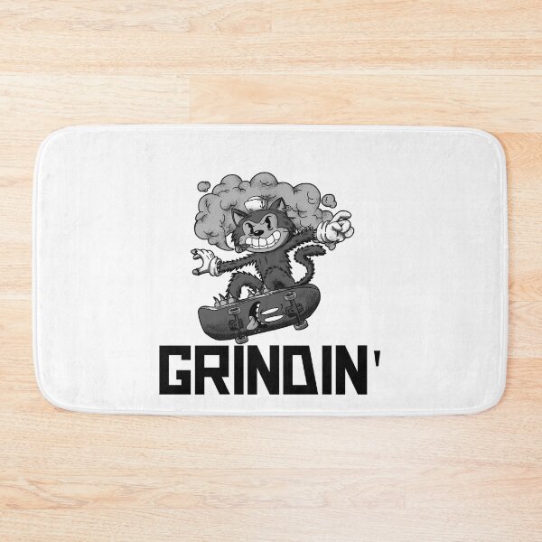 Item preview, Skateboarding Cat Grinding designed and sold by NoelNimmad.