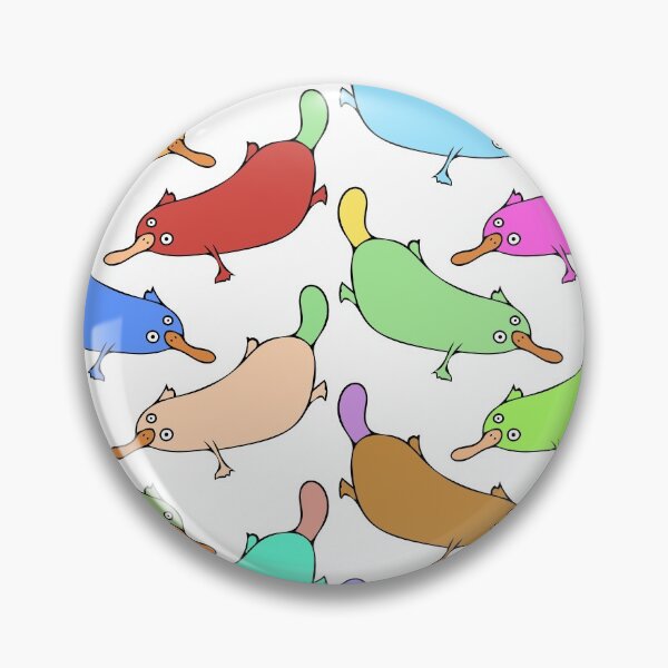 Item preview, Colorful and Cute Platypus Pattern designed and sold by Davey's Designs.