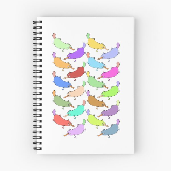 Item preview, Colorful and Cute Platypus Pattern designed and sold by Davey's Designs.