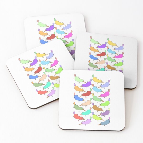 Item preview, Colorful and Cute Platypus Pattern designed and sold by Davey's Designs.