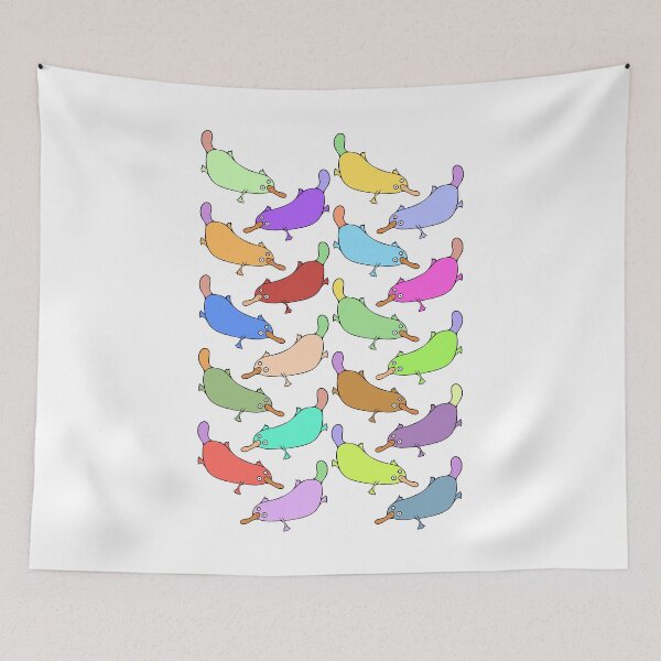 Item preview, Colorful and Cute Platypus Pattern designed and sold by Davey's Designs.
