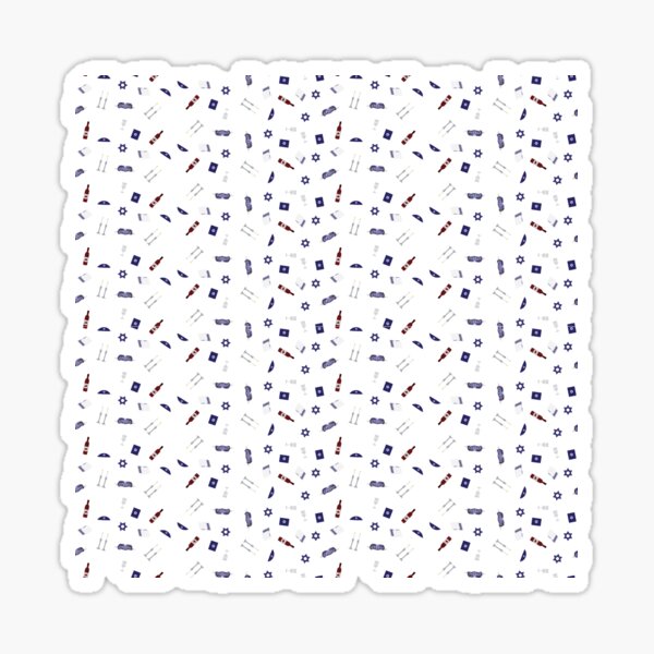 Jewish Sabbat pattern Sticker