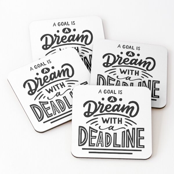 Item preview, A Goal is a Dream with a Deadline designed and sold by Gavinstar.