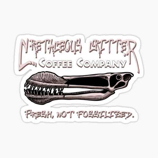 Cretaceous Critter Coffee Co. Sticker