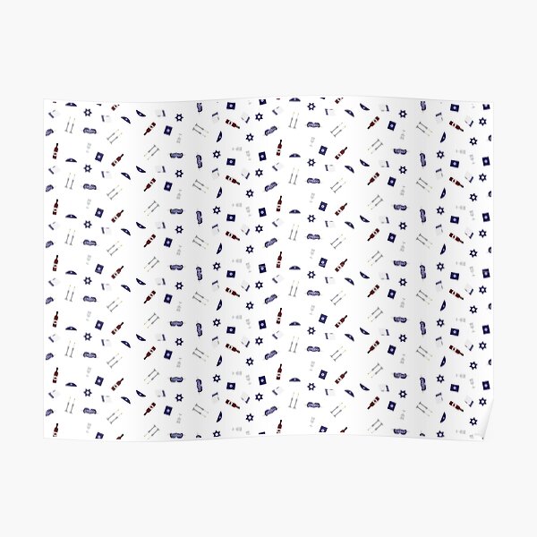 Jewish Sabbat pattern Poster