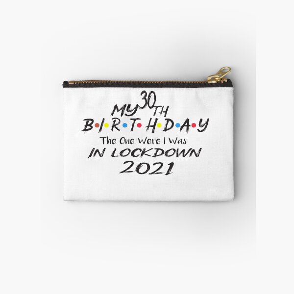 Item preview, My 30-th Birthday - 2021 The One Where I was in lockdown | Shirt | Unisex and Female Fitted tee | Birthday personalised quarantine shirt designed and sold by AMZBlacKStore.