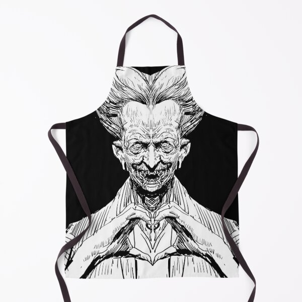 Adult Size Apron Halloween Holiday Dracula with Heart 