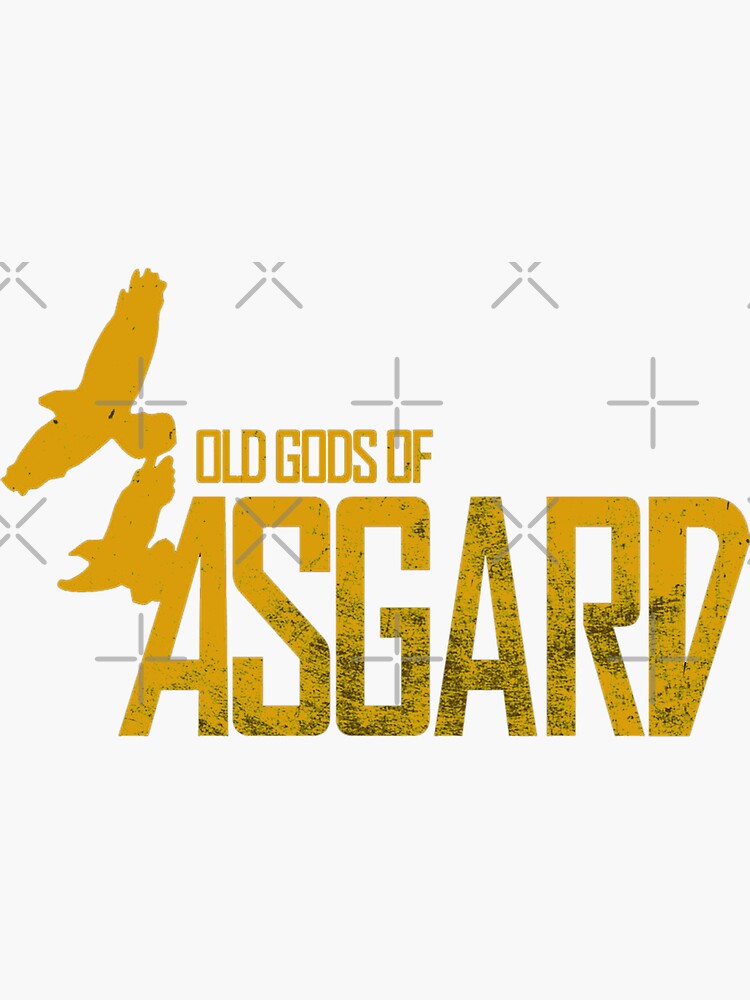 "Alan Wake Inspired Old Gods of Asgard Band TShirt" Sticker for Sale