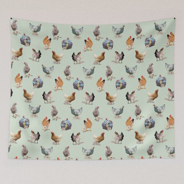 Item preview, The Henchanting Hens. For the chicken lovers out there, here we have lots of pretty hens, with lovely faces and feathers. Soft neutral tones and colors, for a cottage feel and look. designed and sold by Orianah.