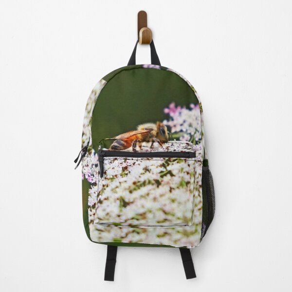Item preview, Bee pollinating white flower designed and sold by NJH110.