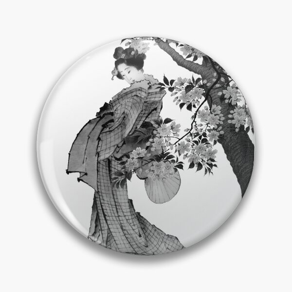 Item preview, Geisha sakura flowers, oiran, maiko, traditional geisha designed and sold by shodark.