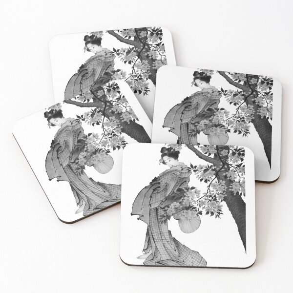 Item preview, Geisha sakura flowers, oiran, maiko, traditional geisha designed and sold by shodark.