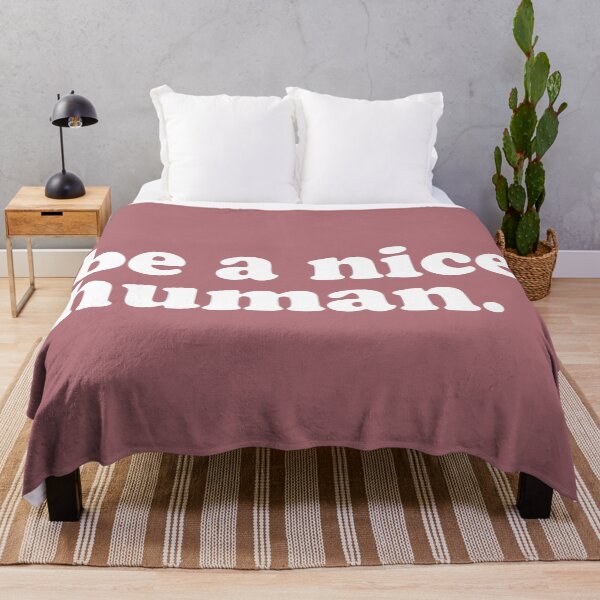 Item preview, Be a Nice Human Motivational Quote designed and sold by SoccaTamam.