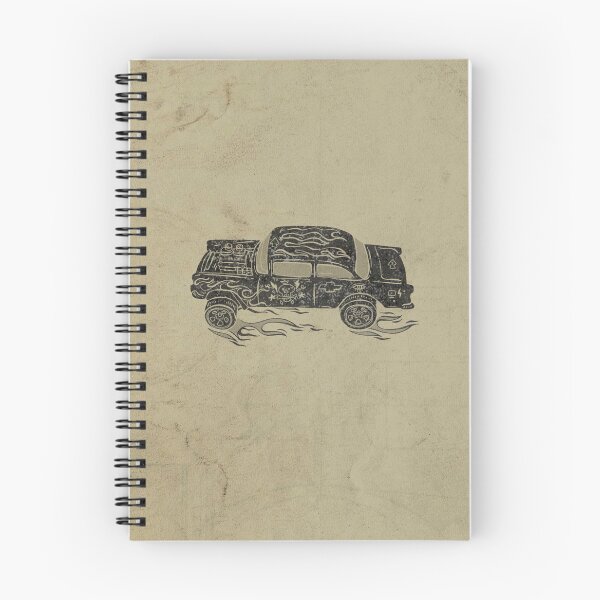 Item preview, Hot Rod Gasser Spiral Notebook designed and sold by Sketchbysim.