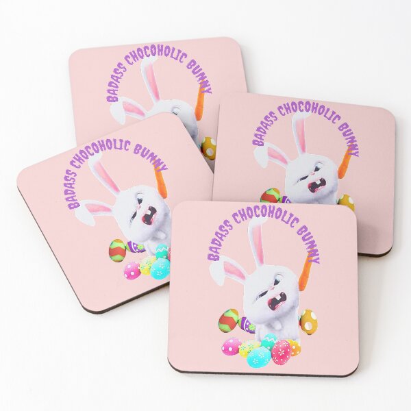 Item preview, CHOCOHOLIC ANGRY BUNNY, EASTER BUNNY BADASS AND FUNNY, EGG HUNT SQUAD, Chilling Peeps designed and sold by Adri Barnard.