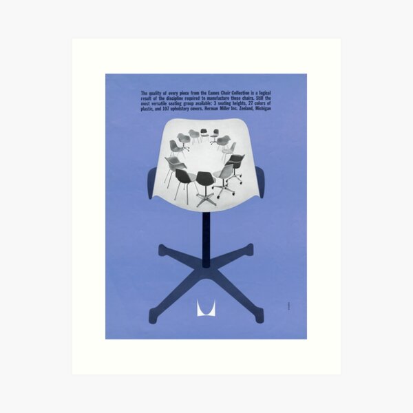 Herman Miller Eames vintage ad Art Print