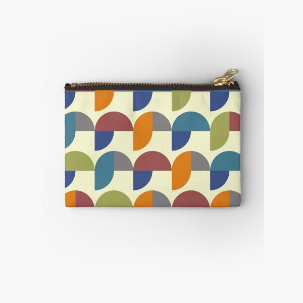 Item preview, Semicircles Vintage Mid Century Revival color blue orange yellow designed and sold by Move-Art.