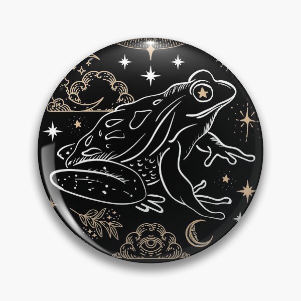 Item preview, Dark Academia Gothic Frog: Grunge Moon Phases Magic, Fairycore Occult Goth Fantasy designed and sold by MinistryOfFrogs.