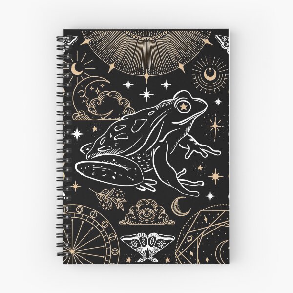 Item preview, Dark Academia Gothic Frog: Grunge Moon Phases Magic, Fairycore Occult Goth Fantasy designed and sold by MinistryOfFrogs.