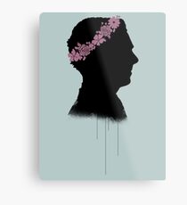 Cumberbatch in a flower crown Metal Print