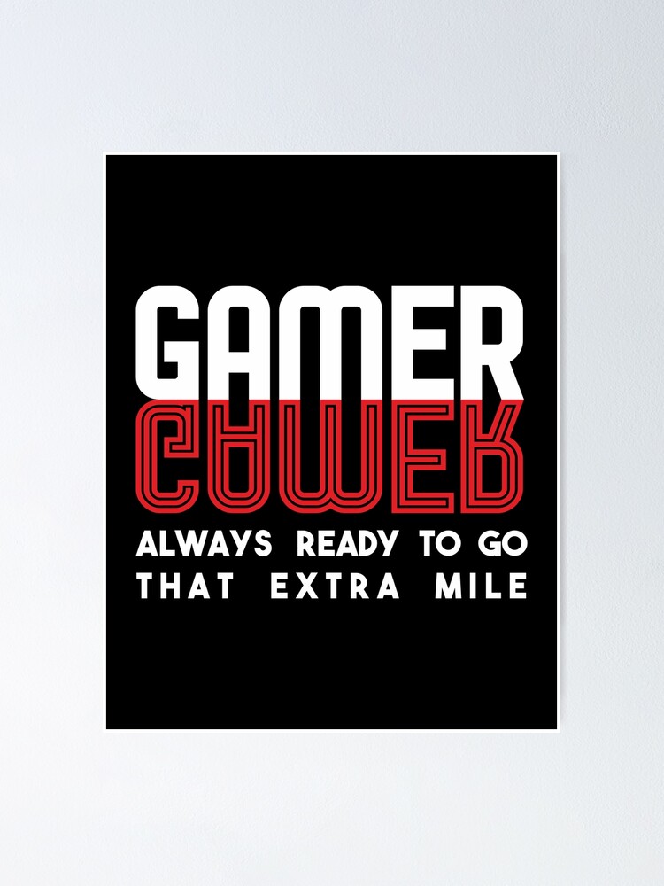 Thumbnail 1 of 3, Poster, Gamer Humor Text Graphics designed and sold by coldgrey2.
