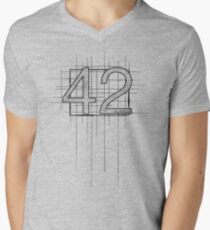 Hitchhiker's Guide to the Galaxy - 42 Men's V-Neck T-Shirt