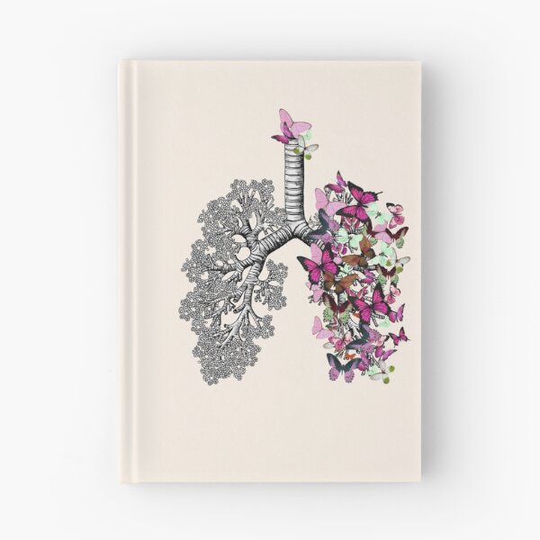 Item preview, lungs purple butterflies, anatomy art, watercolor designed and sold by Collagedream.