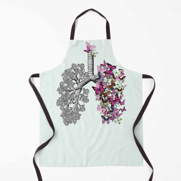 Item preview, lungs purple butterflies, anatomy art, watercolor designed and sold by Collagedream.
