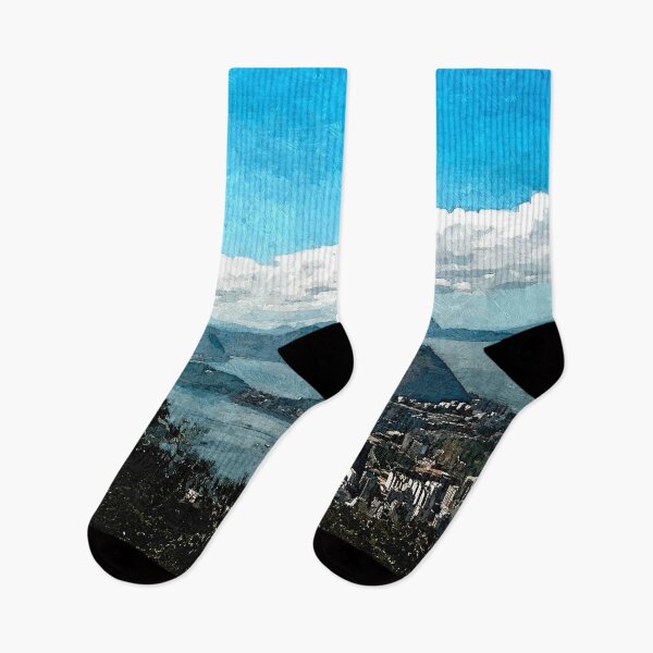 Item preview, Painting of Rio Sugarloaf  Coastline View from Corcovado Mountain, Brazil designed and sold by worldways.