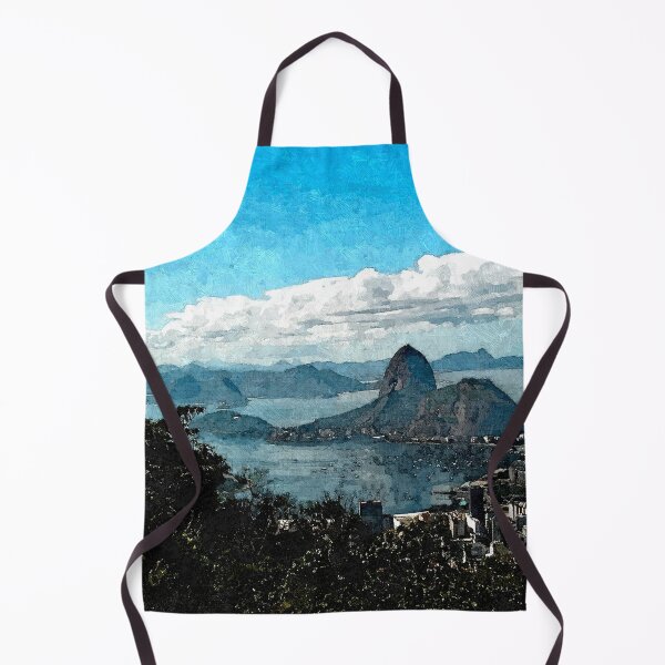 Item preview, Painting of Rio Sugarloaf Coastline View from Corcovado Mountain, Brazil designed and sold by worldways.