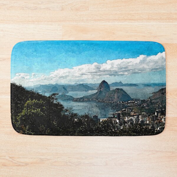 Item preview, Painting of Rio Sugarloaf  Coastline View from Corcovado Mountain, Brazil designed and sold by worldways.