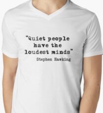 Ruhige Personen T-Shirt mit V-Ausschnitt für Männer