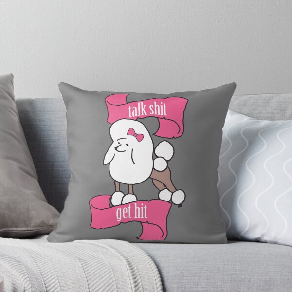 Item preview, Talk shit, get hit - Vaguely Menacing Puppies with bows #1 designed and sold by pixelspin.