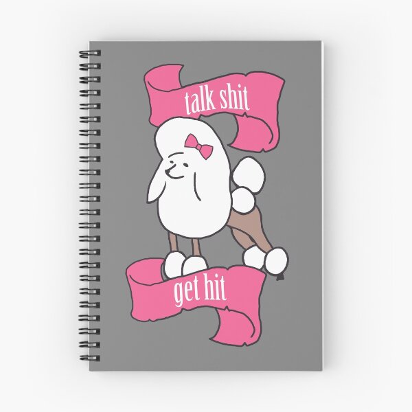Item preview, Talk shit, get hit - Vaguely Menacing Puppies with bows #1 designed and sold by pixelspin.