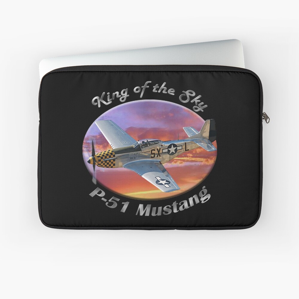 P-51 Mustang King of the Sky Laptop Sleeve