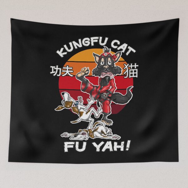 Item preview, Kungfu Cat Funny Kung fu Fighting Cat designed and sold by Status71.