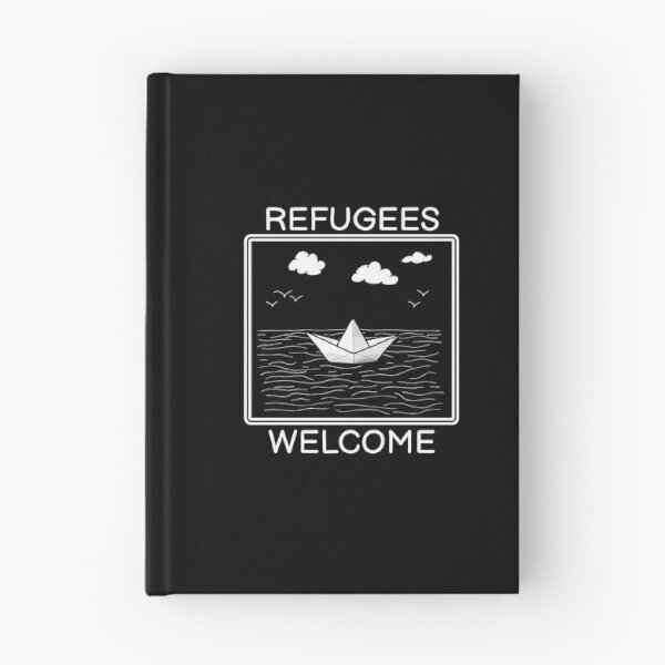 Item preview, Refugees Welcome Refugee Protest Boat Gift designed and sold by CreatDifference.