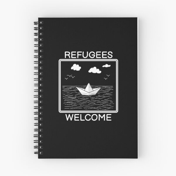 Item preview, Refugees Welcome Refugee Protest Boat Gift designed and sold by CreatDifference.