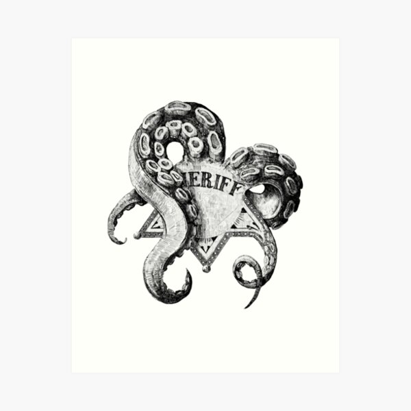 Sheriff Cthulhu Art Print