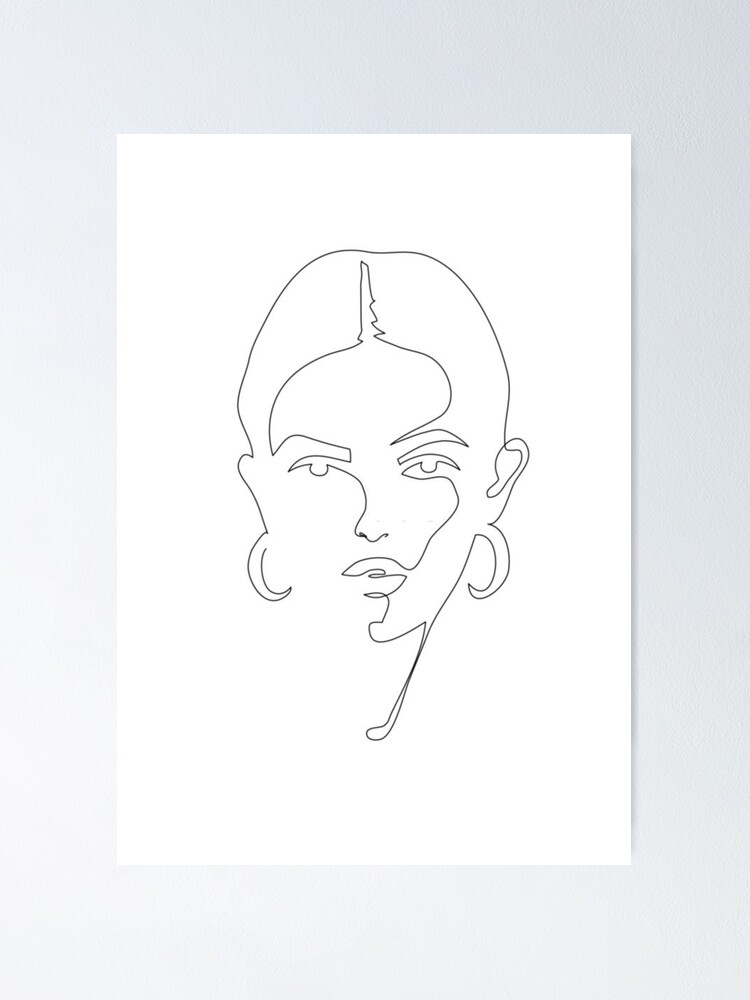 Pretty Woman Line Art Poster For Sale By Thegoodlad Redbubble