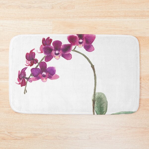 Purple Orchid Bath Mat