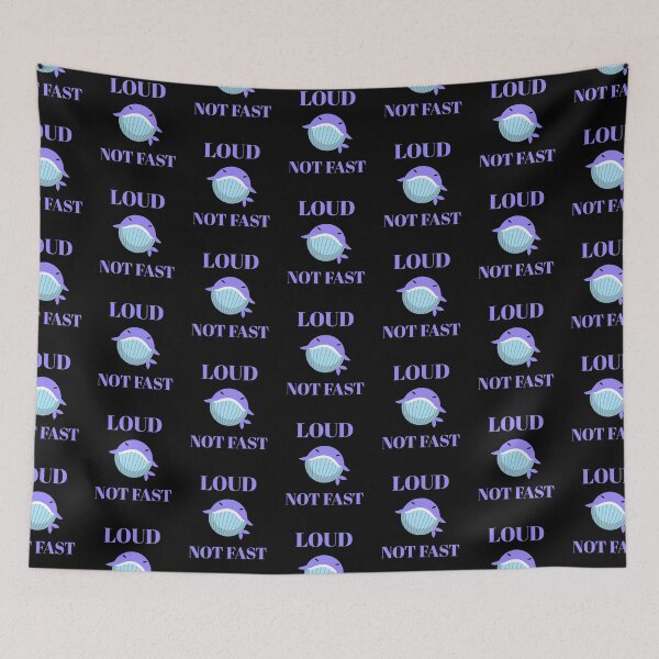 Item preview, Loud Not Fast blue whale  designed and sold by DARBOL-DESIGN.