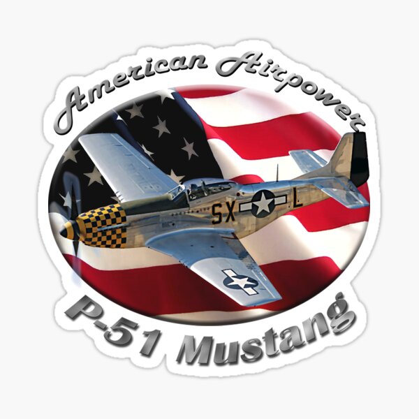 P-51 Mustang American Airpower Sticker