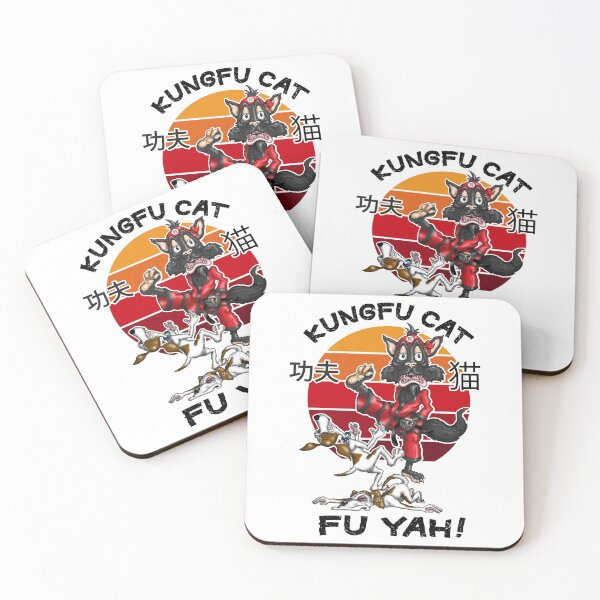 Item preview, Kungfu Cat Funny Kung fu Fighting Cat designed and sold by Status71.
